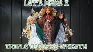 Making a Triple Goddess Wreath | OOAK Custom Monster High Doll Repaint |