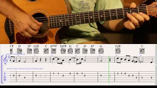 How to Play Per la Gloria d'adorarvi on guitar with TAB Baroque rock series