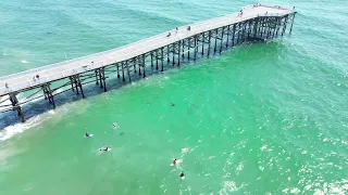 Looking for Sharks with a Drone in Pacific Beach, San Diego, Ca - Uncut Unedited Drone Footage 6/27