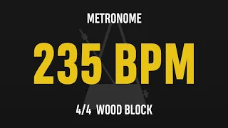 235 BPM 4/4 - Best Metronome (Sound : Wood block)