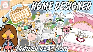 NEW ✨5 STAR HOTEL 🏨⭐️ HOME DESIGNER 🤩 TRAILER REACTION 😍 TOCA LIFE WORLD 🌍