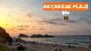 İstanbul'un Ege'yi aratmayan Plajı: AKÇAKESE Köyü - Şile Plajları - Akçakese Plajı I Kamp Alanı 4K