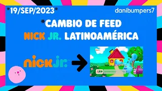 Cambio de Feed (Logo y Gráficas) - Nick Jr. Latinoamérica + Tandas Comerciales | 19/09/2023