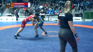 1/4 GR - 60 kg: Y. FIDAKHMETOV (KAZ) v. Z. SHARSHENBEKO (KGZ)