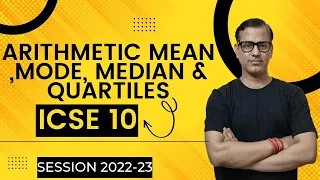 Arithmetic Mean Median Mode and Quartiles One Shot | ICSE Class 10 | Statistics | @sirtarunrupani
