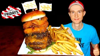 TGI Fridays’ XXL Burger Challenge | NEW RECORD | Real Eating Speed