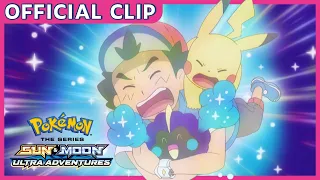 Nebby uses Teleport! | Pokémon the Series: Sun & Moon—Ultra Adventures | Official Clip