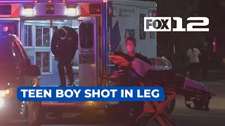 Teen boy shot in leg in E Portland; neighbors say they woke to gunshots