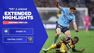 Sydney FC v Central Coast Mariners - Extended Highlights | Semi Final First Leg