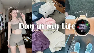 Productive VLOG 🌸 resetting for the week + huge spring lululemon haul