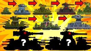 Evolution of KV-44 Hybrids - BATTLE ALL AGAINST ALL / ALL SERIES Cartoons about tanks