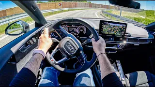 NEW Audi A5 II Sportback S Line [2.0 45 TFSI 245HP] |0-100| POV Test Drive #1191 Joe Black