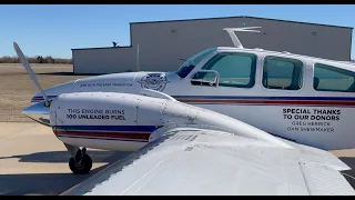Unleaded Avgas Flyoff in a Beech Baron