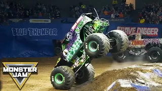 Grave Digger winning 2-Wheel Skills Challenge | Charleston | Monster Jam 2019 | Monster Jam