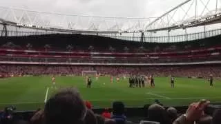 Mesut Ozil Freekick vs Liverpool (04.04.15) (Fan View)