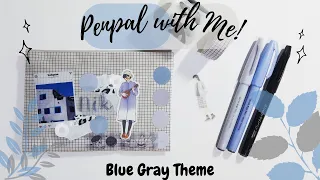 💌 Chill Penpal with Me | 💙 Blue Gray Theme 🌚 | Jaye ･ﾟ✧*:･