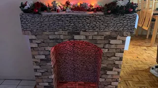 Making a Fire Place for Christmas