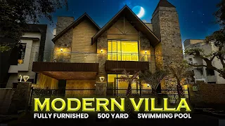 Inside Tour a Luxury House With Lift, Swimming Pool & Home Theatre | 500 Yard Modern House For Sale
