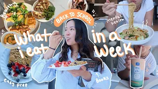 food diaries: first week of college📚, meal prep, mental health check in & how I deal w/ loneliness