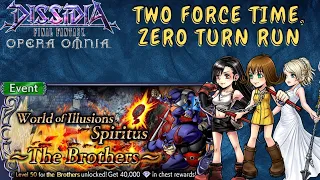 DFFOO GL, WoI Spiritus Brothers Grade S, Zero Turns with Tifa, Luna and Selphie