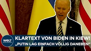 UKRAINE-KRIEG: "Putin lag einfach völlig daneben!" Die klare Botschaft von US-Präsident Joe Biden