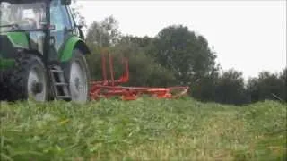 Deutz Fahr Agrotron TTV 420 + Kuhn GF Giroheuer