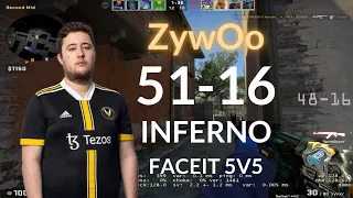 ZywOo Insane 51 Kills POV on FACEIT (51-16) (INFERNO) 2022.06.21