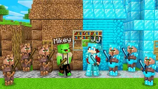 Mikey and JJ Divide the Village Into POOR and RICH in Minecraft (Maizen)