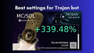 Best settings for Trojan bot on Solana
