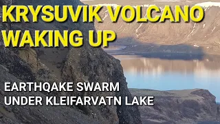 Powerful Earthquake (3.5) Under This Lake rocks Reykjavik on 13.04.24. Kleifarvatn Lake Hike.