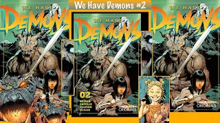 We Have Demons #2 - Humans, horns, demons and halos. Snyder metaphorizes good & evil; Capullo shines