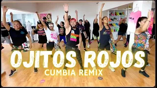 Grupo frontera  ft ke personajes - OJITOS ROJOS -  ( CUMBIA REMIX ) zumba fitness coreografia