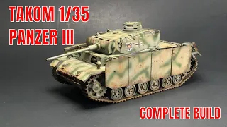 How to build:  1/35 Takom Panzer III ausf M , (Complete build video)