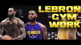 LeBron James In the Gym - Shooting/Workout