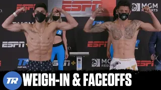 Saucedo vs Fredrickson: Weigh-in & Faceoffs