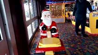 The Jolly Roger Santa Claus See Saw Kiddie Ride Rare Mute