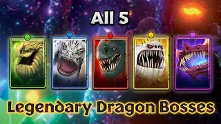 All 5 Legendary Dragon Bosses | Dragons: Titan Uprising