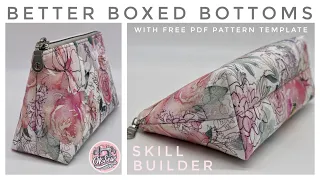 Better Boxed Bottoms, featuring the OKSew Pythagorean Pouch