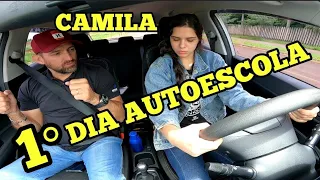 PRIMEIRO DIA DE AULA NA AUTO ESCOLA APRENDENDO DO ZERO 2023 (CAMILA) #CNH #AUTOESCOLA #40K #GRATIDÃO