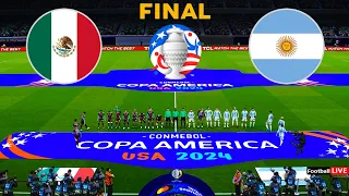 MEXICO vs ARGENTNINA - Final - Copa America 2024 - Full Match Penalty Shootout | Messi vs Mex | PES