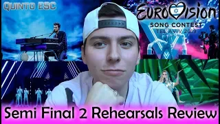 Eurovision 2019 - Semi Final 2 Rehearsal Review - Quinto ESC