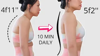 FIX HUNCH BACK, increase your height, get beautiful neck & shoulders. Beginner friendly | Hana Milly