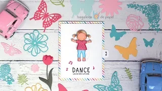 Fun interactive dancing girl card tutorial