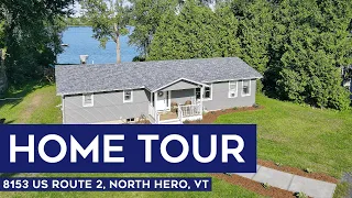 Vermont Property Tour: Renovated Lakefront Home In North Hero, VT | Lake Champlain Islands of VT