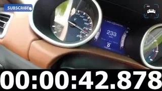 Maserati Ghibli Diesel 3.0 V6 Turbo 275 HP Acceleration Top Speed 0-248 km/h & Sound on Autobahn