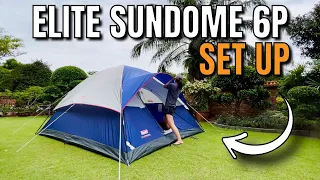 How to Set Up the Coleman Elite Sundome 6-Person Tent