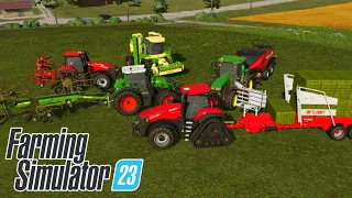 MAKING HAY BALES | Farming Simulator 23 | Fs 23 | Amberstone | Timelapse
