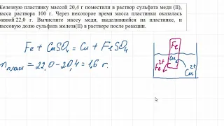 Химия. 34 задача. Задача на пластинку  (1)