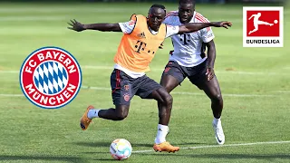 Sadio Mané's First Training with FC Bayern München