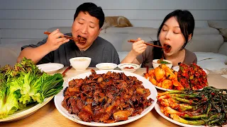 Simple but very delicious homemade pork bulgogi?! - Mukbang eating show